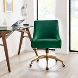 Modway Furniture Discern Performance Velvet Office Chair XRXT Green EEI-5080-GRN