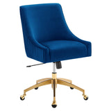Modway Furniture Discern Performance Velvet Office Chair XRXT Navy EEI-5080-NAV
