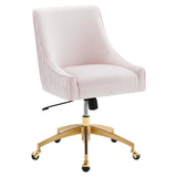 Modway Furniture Discern Performance Velvet Office Chair XRXT Pink EEI-5080-PNK