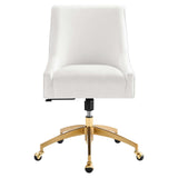 Modway Furniture Discern Performance Velvet Office Chair XRXT White EEI-5080-WHI