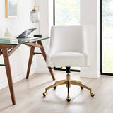 Modway Furniture Discern Performance Velvet Office Chair XRXT White EEI-5080-WHI
