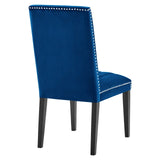 Modway Furniture Catalyst Performance Velvet Dining Side Chairs - Set of 2 XRXT Navy EEI-5081-NAV