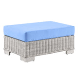 Conway 5-Piece Outdoor Patio Wicker Rattan Furniture Set Light Gray Light Blue EEI-5092-LBU