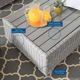 Modway Furniture Conway 4-Piece Outdoor Patio Wicker Rattan Furniture Set EEI-5095-WHI