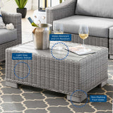 Conway 5-Piece Outdoor Patio Wicker Rattan Furniture Set Light Gray Gray EEI-5097-GRY