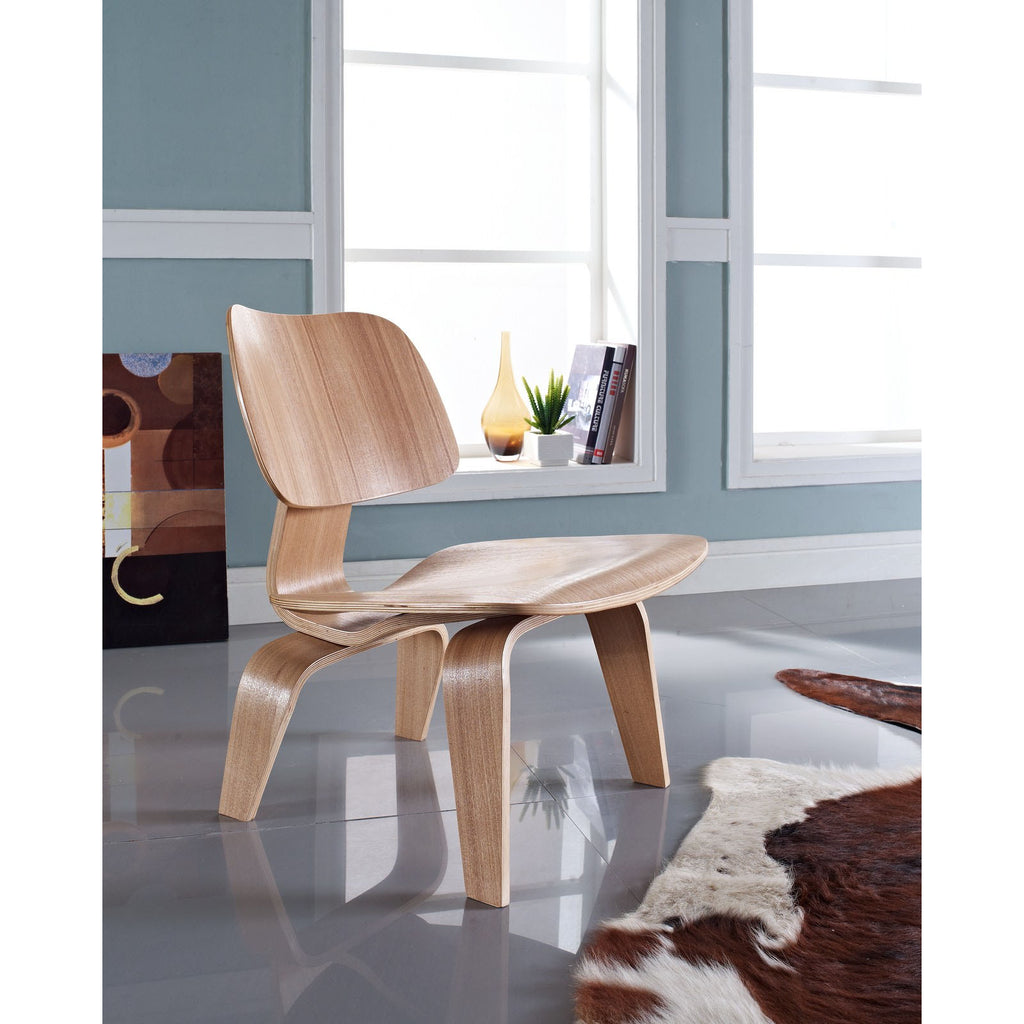 Fathom Wood Lounge Chair Natural EEI-510-NAT