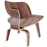 Fathom Wood Lounge Chair Walnut EEI-510-WAL