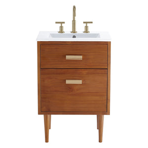 Cassia 24" Bathroom Vanity Natural White EEI-5108-NAT-WHI