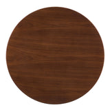 Zinque 36" Dining Table Gold Walnut EEI-5123-GLD-WAL
