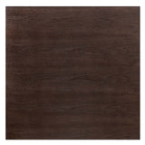 Zinque 36" Square Dining Table Gold Cherry Walnut EEI-5127-GLD-CHE