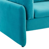 Indicate Performance Velvet Sofa Blue EEI-5150-BLU