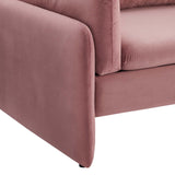 Indicate Performance Velvet Sofa Dusty Rose EEI-5150-DUS
