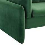 Indicate Performance Velvet Sofa Emerald EEI-5150-EME