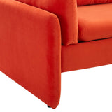 Indicate Performance Velvet Sofa Orange EEI-5150-ORA