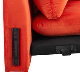 Indicate Performance Velvet Sofa Orange EEI-5150-ORA