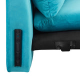 Indicate Performance Velvet Armchair Blue EEI-5152-BLU