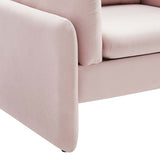 Indicate Performance Velvet Armchair Pink EEI-5152-PNK
