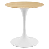 Lippa 28" Dining Table White Natural EEI-5156-WHI-NAT
