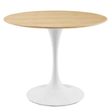 Lippa 36" Dining Table White Natural EEI-5158-WHI-NAT