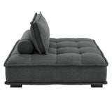 Saunter Tufted Fabric Fabric 4-Piece Sectional Sofa Gray EEI-5208-GRY