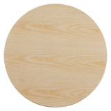 Lippa 28" Wood Dining Table Gold Natural EEI-5213-GLD-NAT