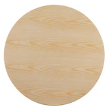 Lippa 36" Wood Dining Table Gold Natural EEI-5215-GLD-NAT