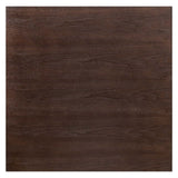 Lippa 36" Square Wood Dining Table Gold Cherry Walnut EEI-5222-GLD-CHE