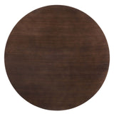 Modway Furniture Lippa 60" Wood Dining Table Gold Cherry Walnut EEI-5232-GLD-CHE