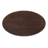 Lippa 60" Oval Wood Dining Table Rose Cherry Walnut EEI-5284-ROS-CHE