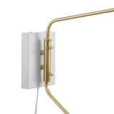 Journey 2-Light Swing Arm Wall Sconce White EEI-5294-WHI