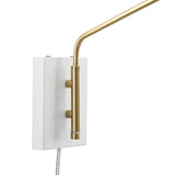Journey 24" Swing Arm Wall Sconce White EEI-5295-WHI