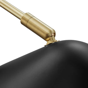 Journey 7" Swing Arm Wall Sconce Black EEI-5296-BLK