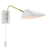 Journey 7" Swing Arm Wall Sconce White EEI-5296-WHI