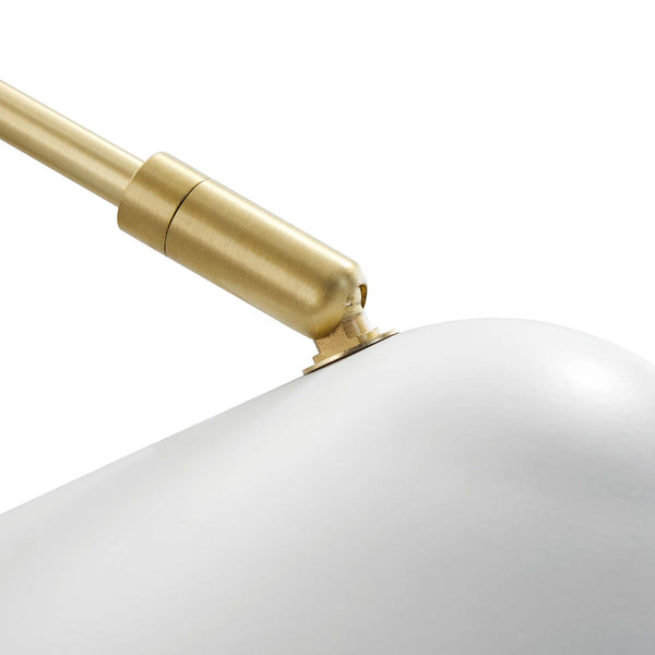 Journey 7" Swing Arm Wall Sconce White EEI-5296-WHI