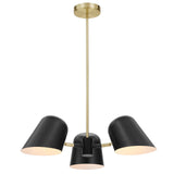 Briana 3-Light Pendant Light Black EEI-5301-BLK