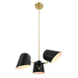 Briana 3-Light Pendant Light Black EEI-5301-BLK