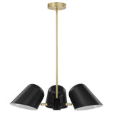 Briana 3-Light Pendant Light Black EEI-5301-BLK