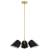 Briana 3-Light Pendant Light Black EEI-5301-BLK