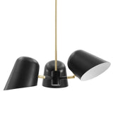 Briana 3-Light Pendant Light Black EEI-5301-BLK