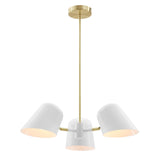 Briana 3-Light Pendant Light White EEI-5301-WHI