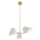 Briana 3-Light Pendant Light White EEI-5301-WHI