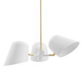 Briana 3-Light Pendant Light White EEI-5301-WHI