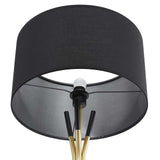 Audrey Standing Floor Lamp Black Black EEI-5304-BLK-BLK