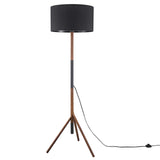 Natalie Tripod Floor Lamp Black Walnut EEI-5305-BLK-WAL