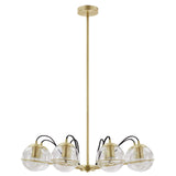 Hanna 8-Light Chandelier Clear Gold EEI-5307-CLR-GLD