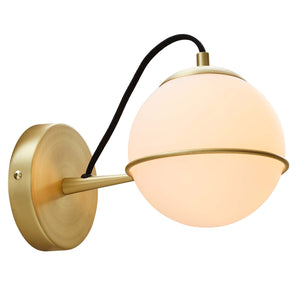 Hanna Hardwire Wall Sconce Opal Gold EEI-5308-OPA-GLD