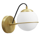 Hanna Hardwire Wall Sconce Opal Gold EEI-5308-OPA-GLD