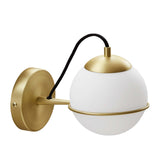 Hanna Hardwire Wall Sconce Opal Gold EEI-5308-OPA-GLD