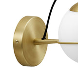 Hanna Hardwire Wall Sconce Opal Gold EEI-5308-OPA-GLD