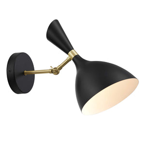 Declare Adjustable Wall Sconce Black EEI-5309-BLK